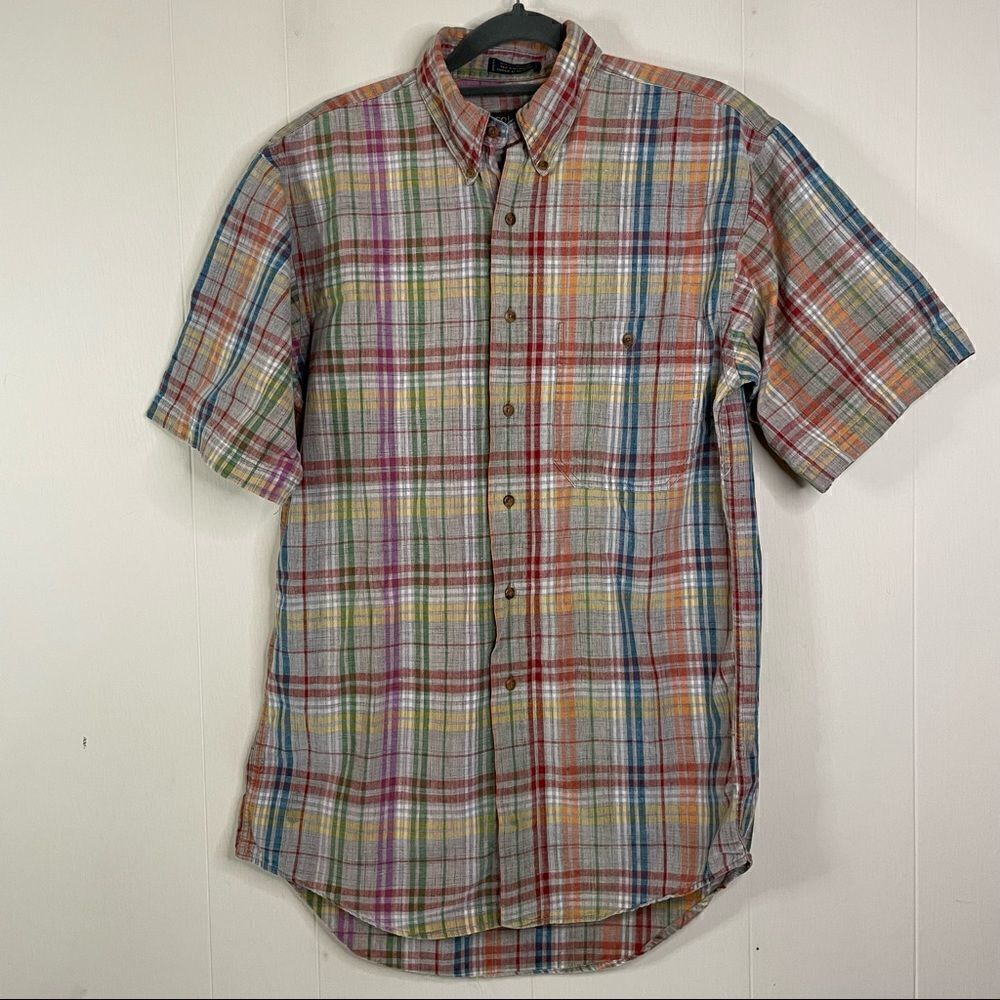 Vintage Colours by Alexander Julian Rainbow Plaid Button Down Shirt